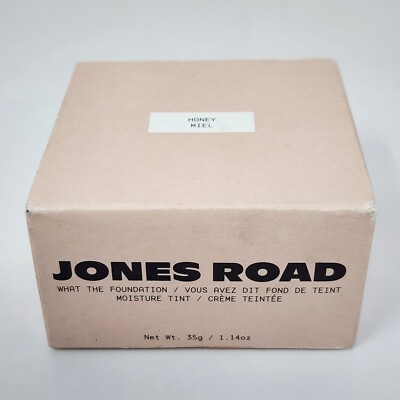 Jones Road What The Foundation Tinted Moisture Balm for Tan Skin, Honey, 1.14 oz