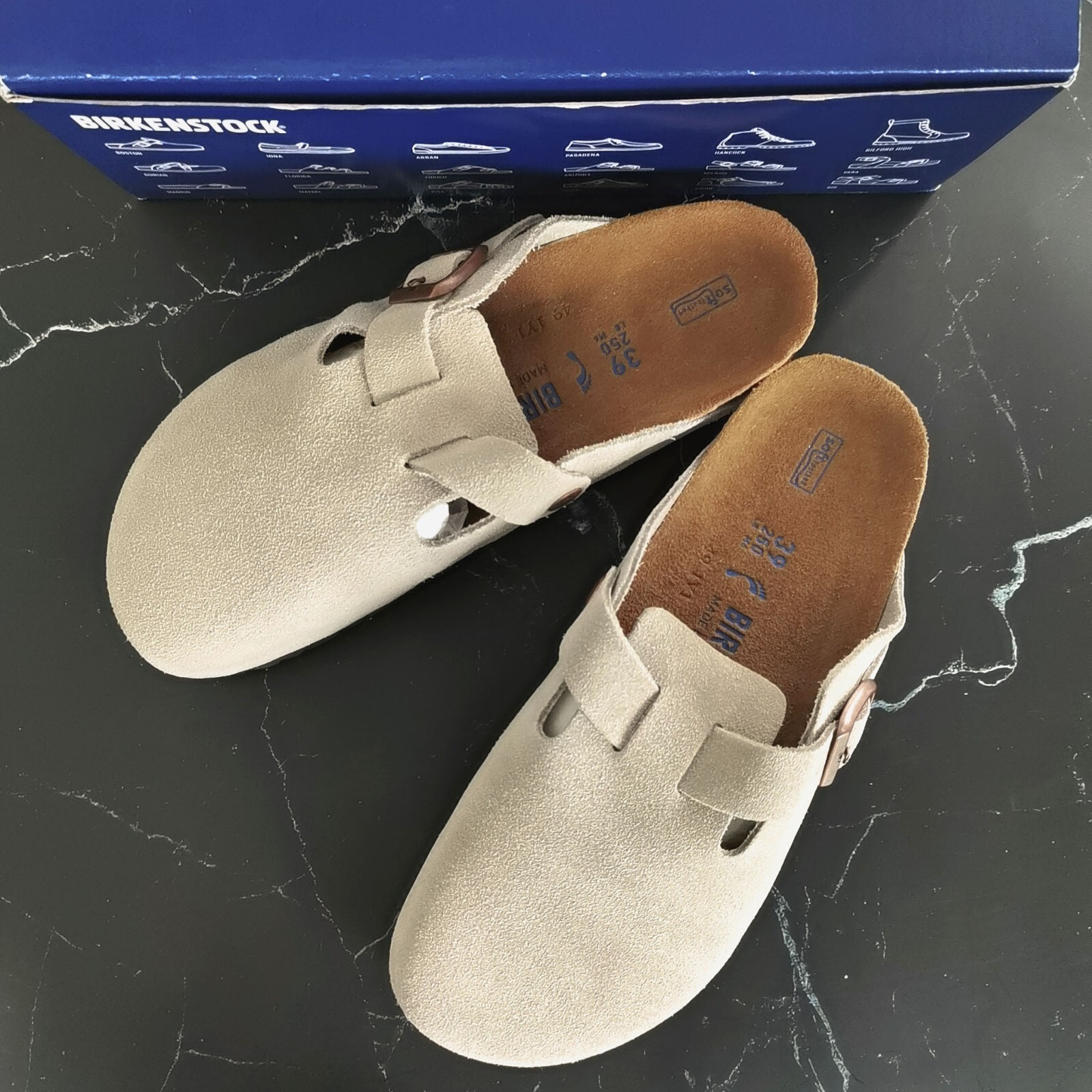 靴 BIRKENSTOCK Boston 37 Birkenstock Boston BS Narrow Suede Clog, 37, Green - Walmart.com