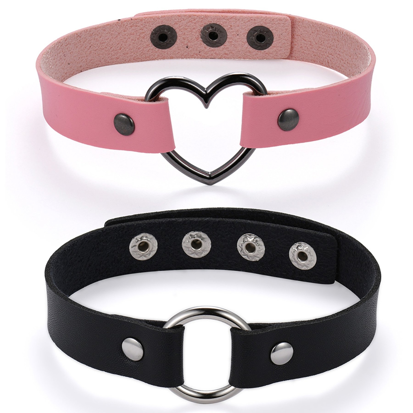 ★PEARLY MORE★ Heart Magnet Leather Choker Necklace 518b26DEFaL._UY1000_.jpg