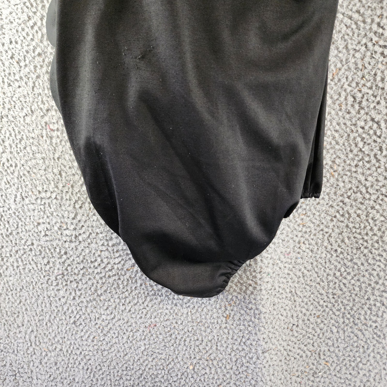 Another Mode Rose Applique One Shoulder Bodysuit Women's S Black Stretch Pull On - Picture 10 of 11