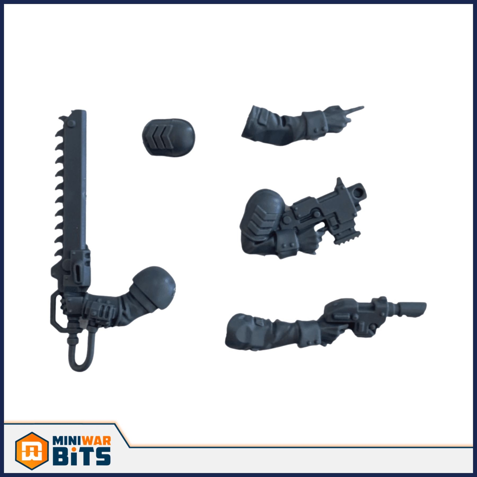 Cadian Shock Troops Sergeant Upgrade Bits - Warhammer 40k Imperial Guards