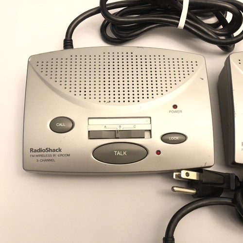 Radio Shack 43-3105A Set of 3 - 3 Channel FM Wireless Intercom System Stations