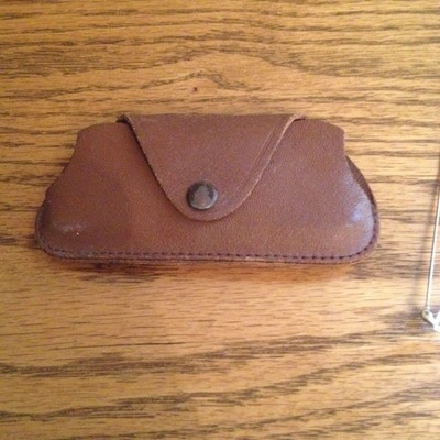 Antique Gold Spectacle Eye Glasses Signed ARTCRAFT 1/10 12K GF With Brown Case