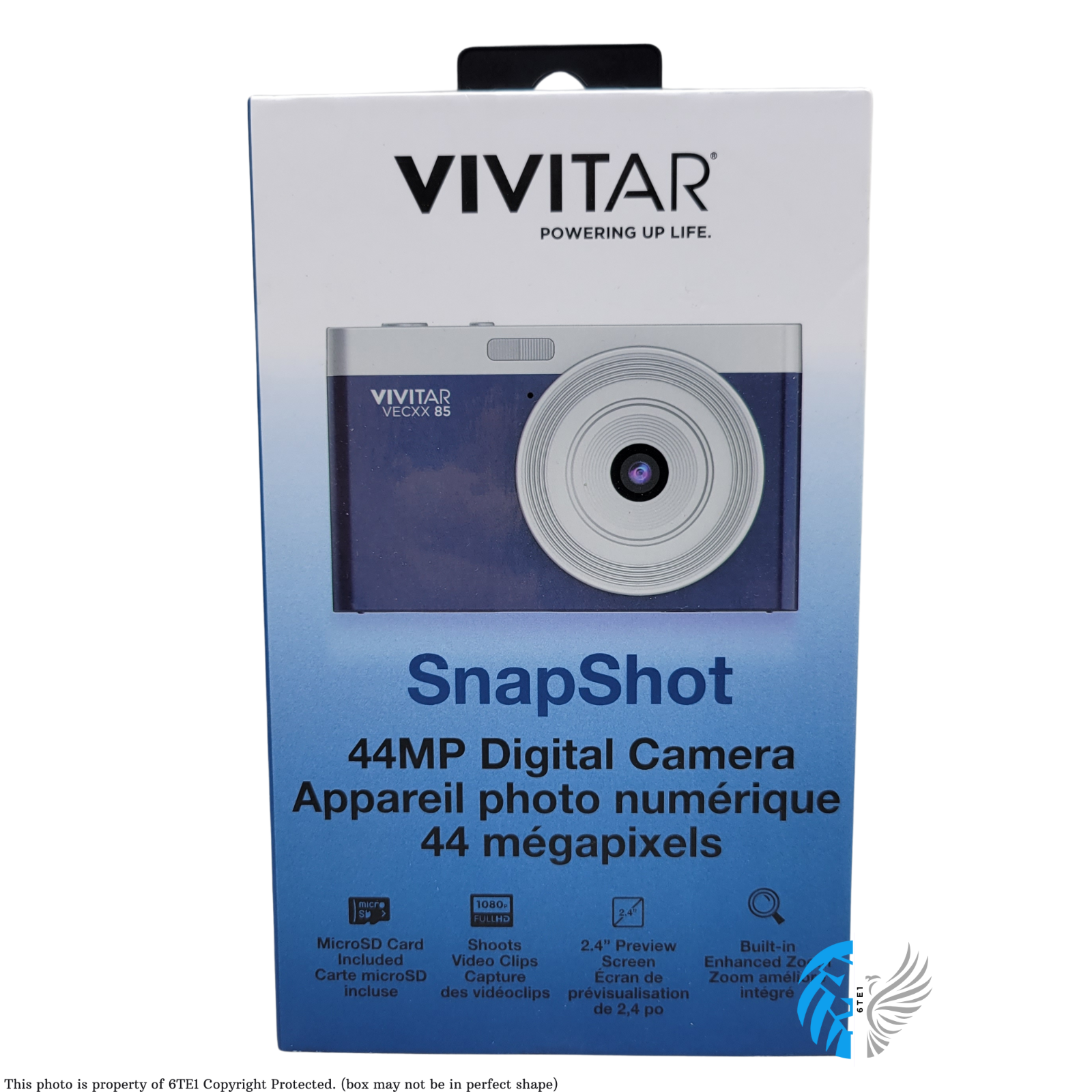 VIVITAR SnapShot 44MP Digital Camera with Micro SD 16GB
