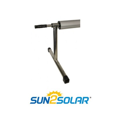 Sun2Solar Stainless Steel Swimming Pool Solar Cover Reel w/ Tube - 25' ft Wide