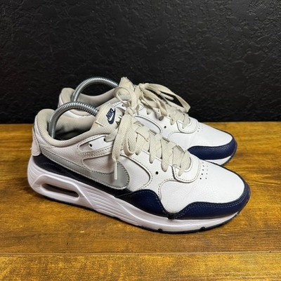 Nike Air Max SC HM6135-100 White Navy Leather Sneakers Mens 7.5