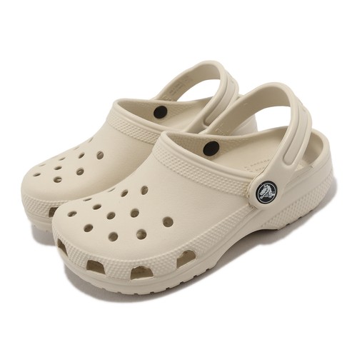 

Crocs Classic Clog K Bone Ivory Kids Preschool Casual Sandals Slip On 206991-2Y2, Цвет слоновой кости, Classic Clog K