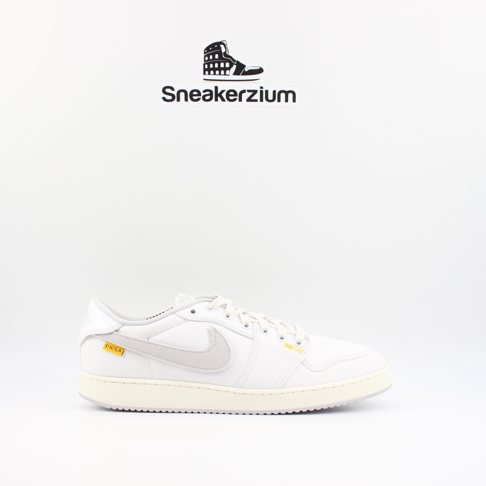 

Мужские новые кроссовки Nike Air Jordan 1 Low KO x Union White Canvas DO8912-101, Белый, Nike Air Jordan 1