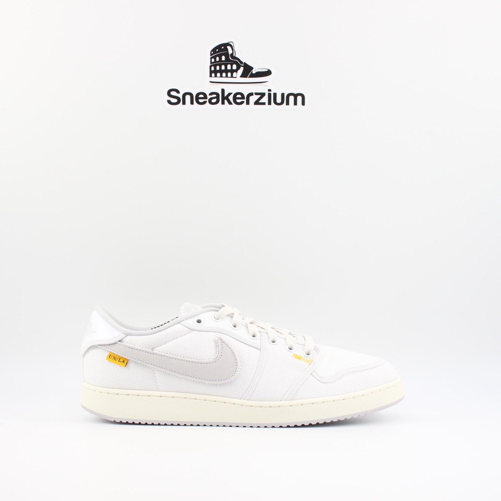 Мужские новые кроссовки Nike Air Jordan 1 Low KO x Union White Canvas DO8912-101