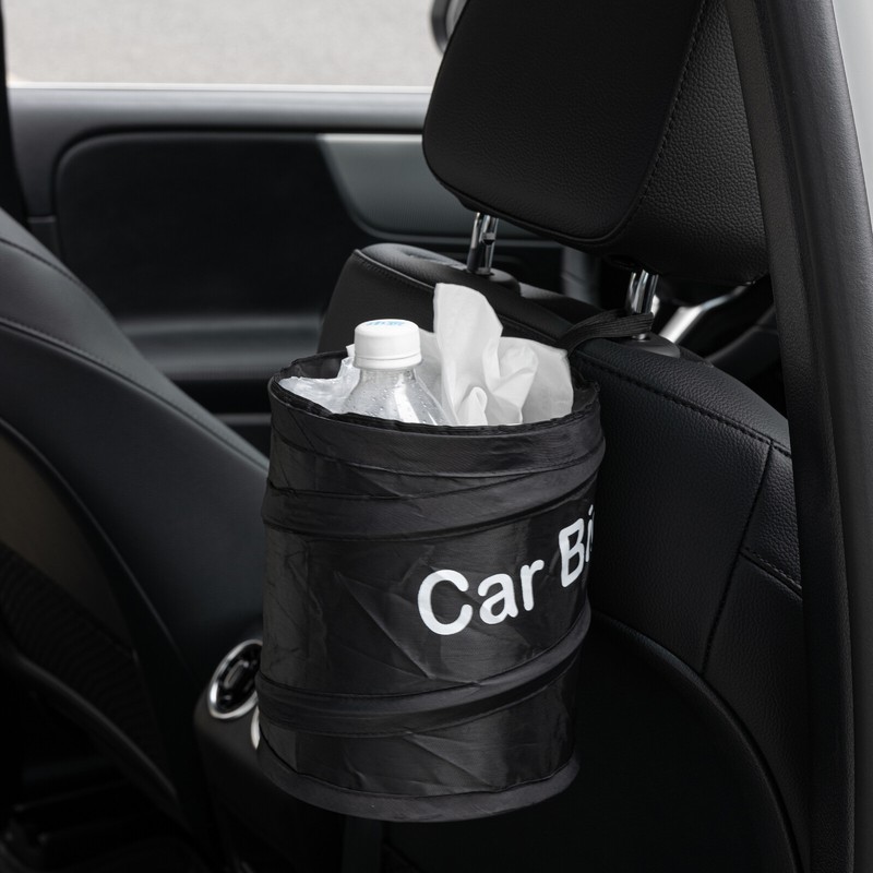 Car Auto Wastebasket Trash can Litter Seat Back Container Rv PopUp