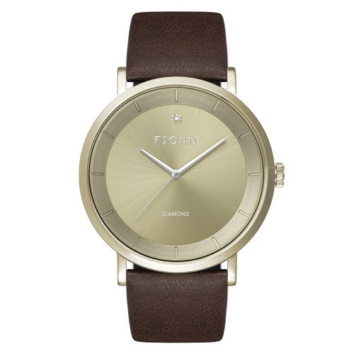 Мужские кварцевые часы Fjord FJ-3045-06 Jensen 42mm