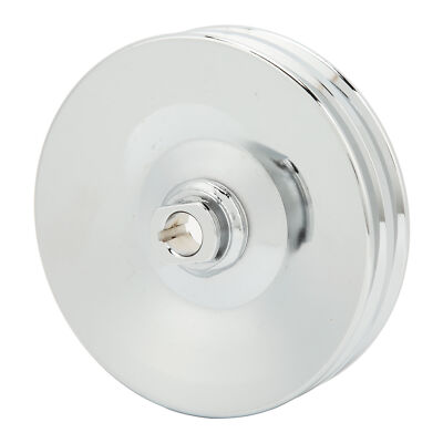 Power Steering Pump Pulley Double Groove Chrome Plated For SBC BBC 350 454 E DGD