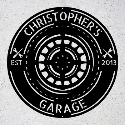 Custom Car Mechanic Garage Metal Wall Art Sign Personalized Workshop Sign Decor