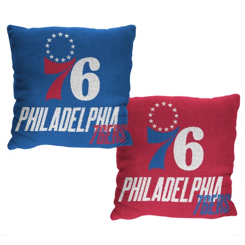 Двусторонняя подушка с жаккардовым акцентом Northwest NBA Philadelphia 76ers
