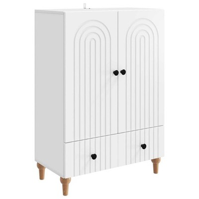 Sideboard with Drawer White 66 x 34.5 x 95 cm Engineered Wood