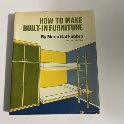 How To Make Built-In Furniture Mario Dal Fabbro 1974 HC DJ 2nd Edition Illus