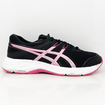 

Женские кроссовки Asics Gel Contend 6 1012A571 черные кроссовки размер 8 широкие, Черный, Gel Contend 6
