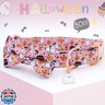 Faygarsle Bow Tie Halloween Fall Dog Collar for Small Medium Large Dogs Fashionable Cute Collar for Male Female Dogs Pink Cotton Dog Collar with Metal Buckle Spectre Pumpkin Pattern M