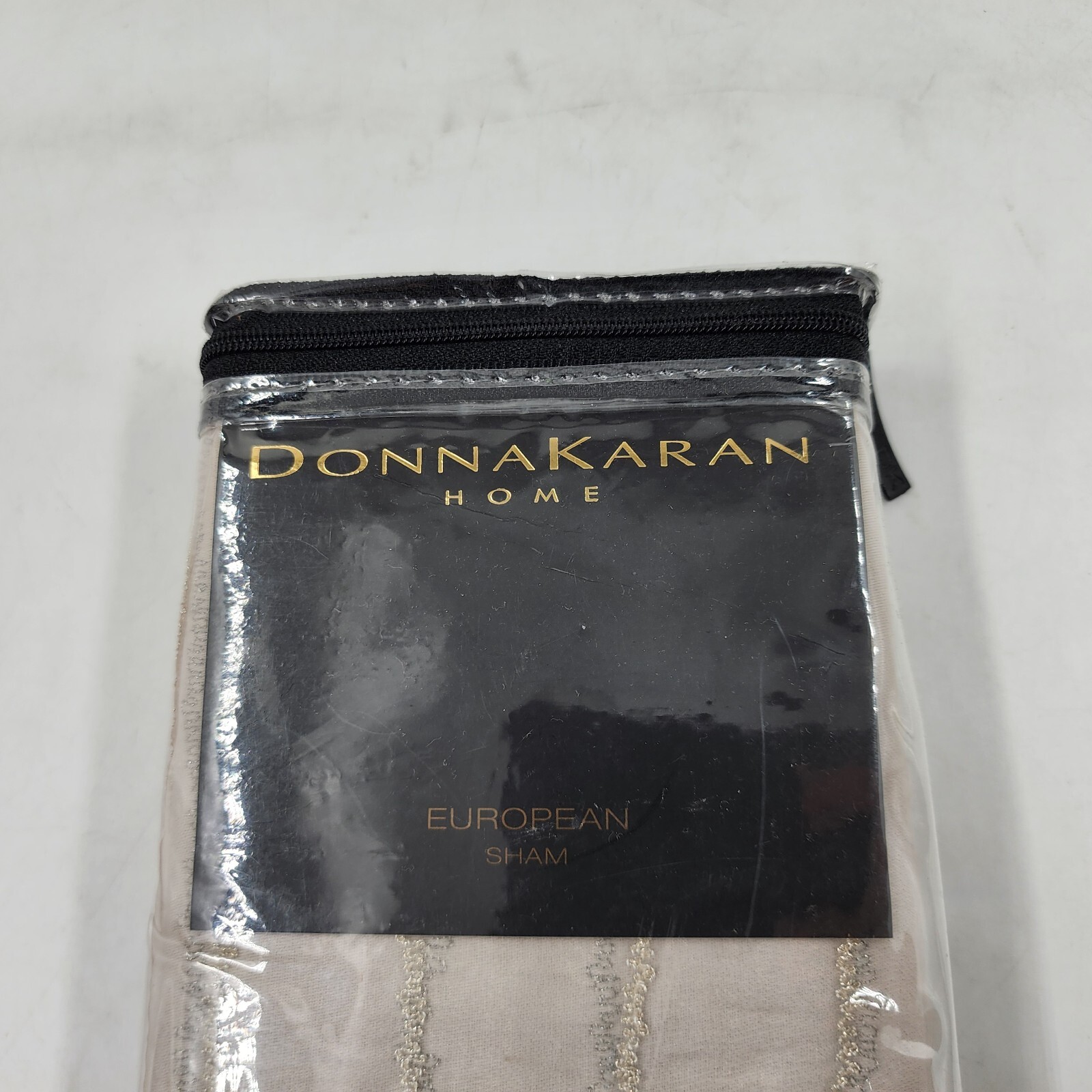Donna Karan Collection Luna Euro Pillow Sham 26in x 26in Platinum + - Picture 3 of 13