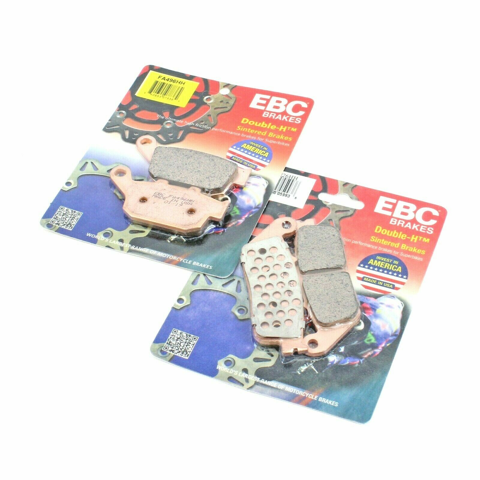EBC HH Sintered Brake Pad Set for 2011-2014 Honda CBR250R Front Rear 2 Pair
