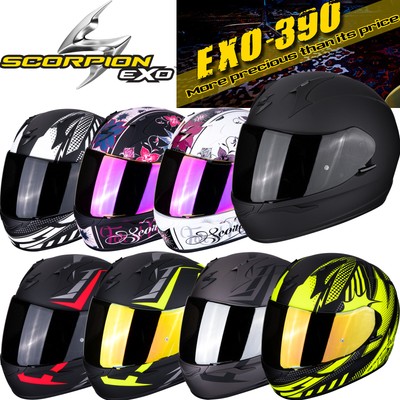 SCORPION EXO 390 Motorrad Integralhelm Pop Solid bzw. optional passende Visiere