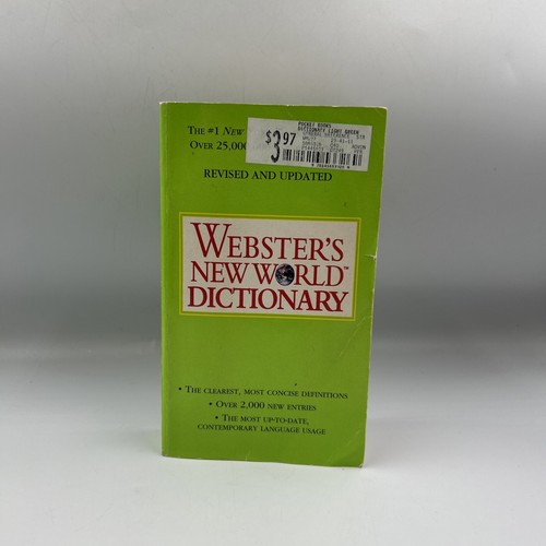 WEBSTER’S NEW WORLD DICTIONARY − Amazon.com: Webster's New World Dictionary, Fifth Edition
