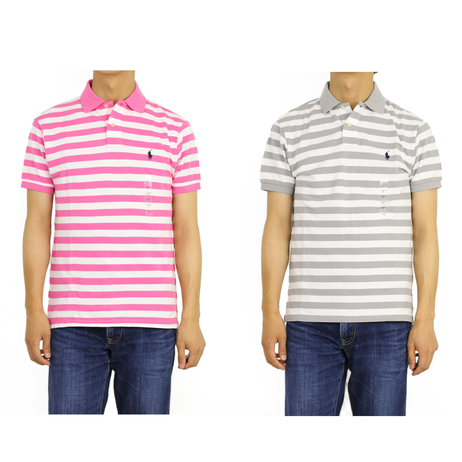

Рубашка-поло в полоску с короткими рукавами и пони Polo Ralph Lauren - 2 цвета