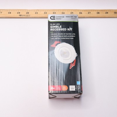 CE LED Integrated Trim Less Recessed Lighting Kit 6W 3000K 2'' 91578