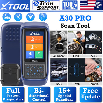 XTOOL A30 PRO BT All System Auto Diagnostic Scanner K*ey Programming Scan Tool