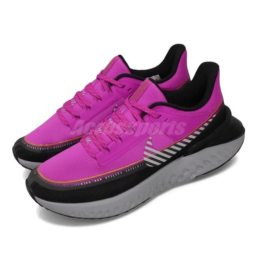 

Женские беговые кроссовки Nike Wmns Legend React 2 Shield II Fire Pink Grey Black BQ3383-600, Розовый, Wmns Nike Legend React 2 Shield