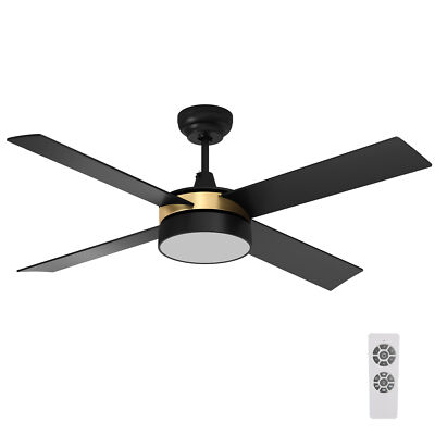 48'' / 52'' / 60'' Ceiling Fan LED Light with Remote Control & 3 Color Changing
