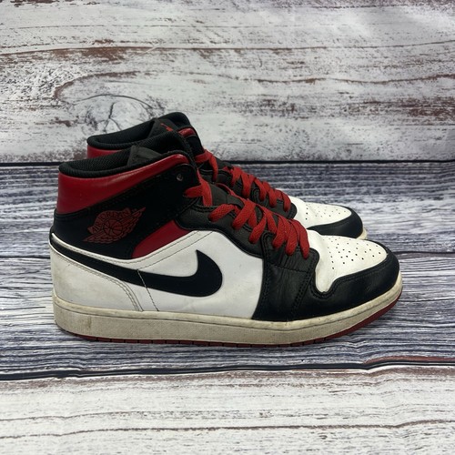 Nike Air Jordan 1 Mid Old Love Red White Black Sneakers