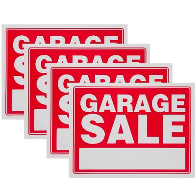4 Pack For Sale Sign for Yard Sale Garage Sale Retail Store Business