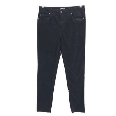 J MCLAUGHLIN Watson Black Velvet pants Women's Cotton Blend Stretch Size 4