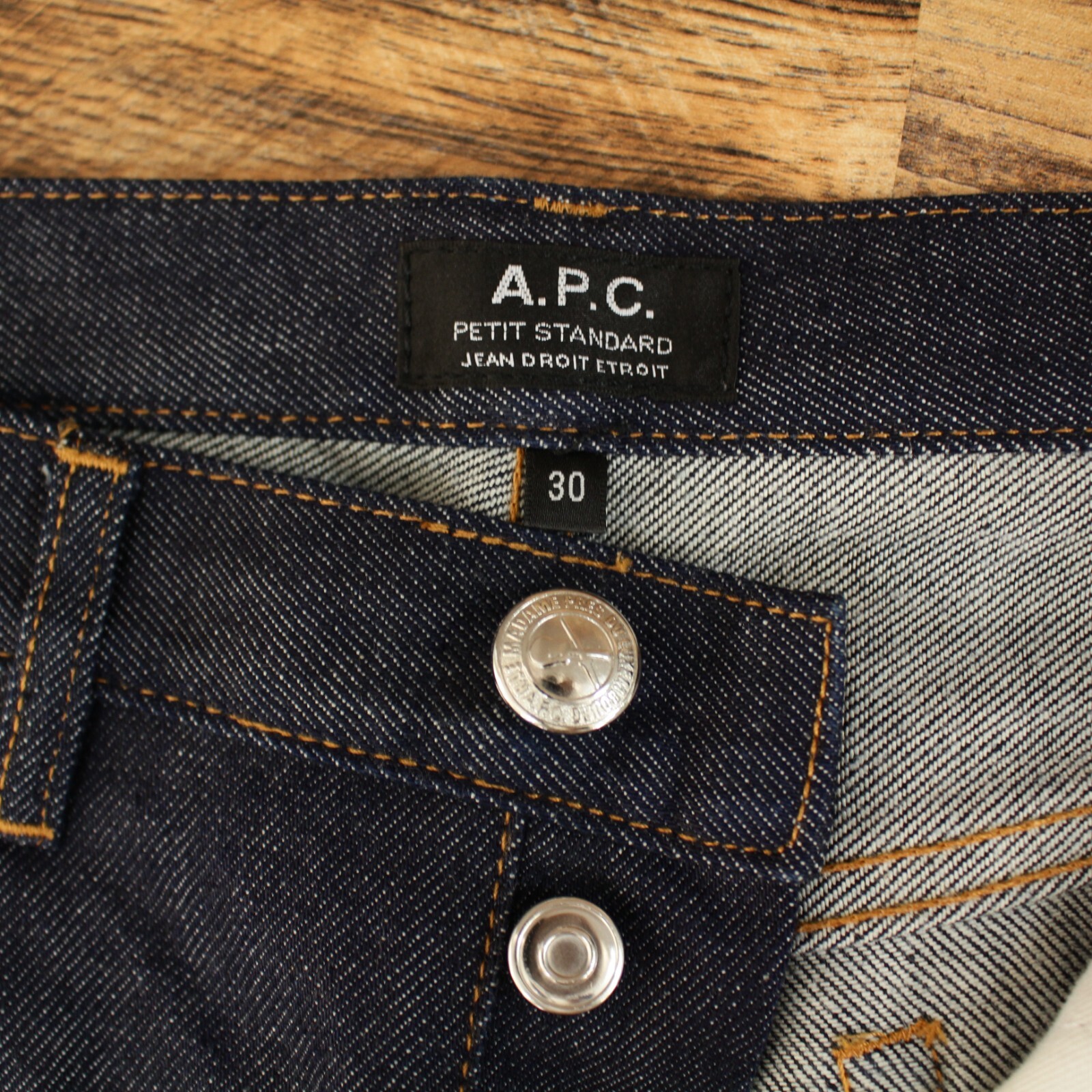 APC Petit Standard Mens Japanese Raw Denim Jeans Size 30x33