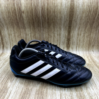 adidas Goletto V FG B35098 Black Blue Leather Soccer Football Cleats Men s 11.5