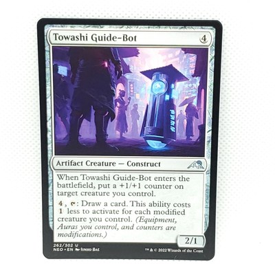 MTG Kamigawa Neon Dynasty Artifact Creature Construct Towashi Guide-Bot 262/302