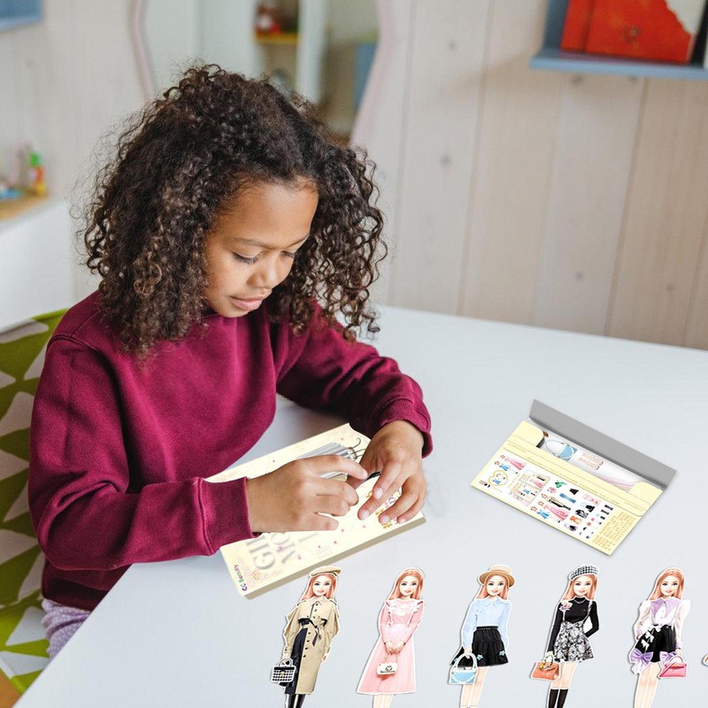 Magnetic Dress Up Set Creative Magnet People Clothes Dress Up Toy Dolls for Girl