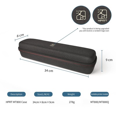 HPRT Hard EVA Storage Case MT800 MT800Q Mobile A4 Thermal Printer, Portable P...