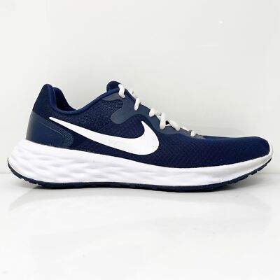 

Nike Mens Revolution 6 DC3728-401 Синие кроссовки для бега, размер 9, Синий, Revolution 6