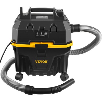 Wet Dry Vacuum 4 Gallon 5 Peak HP Portable Carpet Car Shop Vac Cleaner Blower