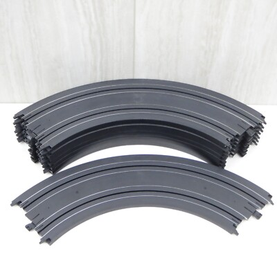 9'' RADIUS 1/4 CIRCLE - VINTAGE TYCO MATTEL HO SLOT CAR TRACK - LOT OF 8 - CLEAN