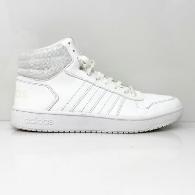 

Adidas Mens Hoops 2.0 Mid FW4474 Белые баскетбольные кроссовки Кроссовки Размер 9, Белый, Hoops 2.0 Mid