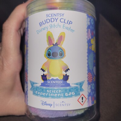 Scentsy Disney Stitch Easter Buddy Clip New Exclusive Limited Edition Scented