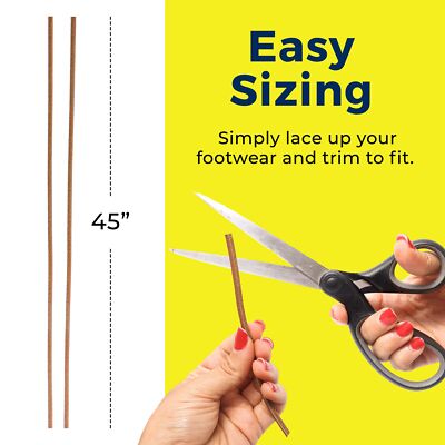 TOFL Leather Boat Shoe Lacing Kit | 45 inches | 1 Needle And 2 Strips [1 Pair]