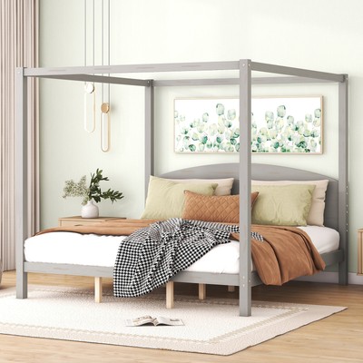 Bed With Headboard & Support Legs