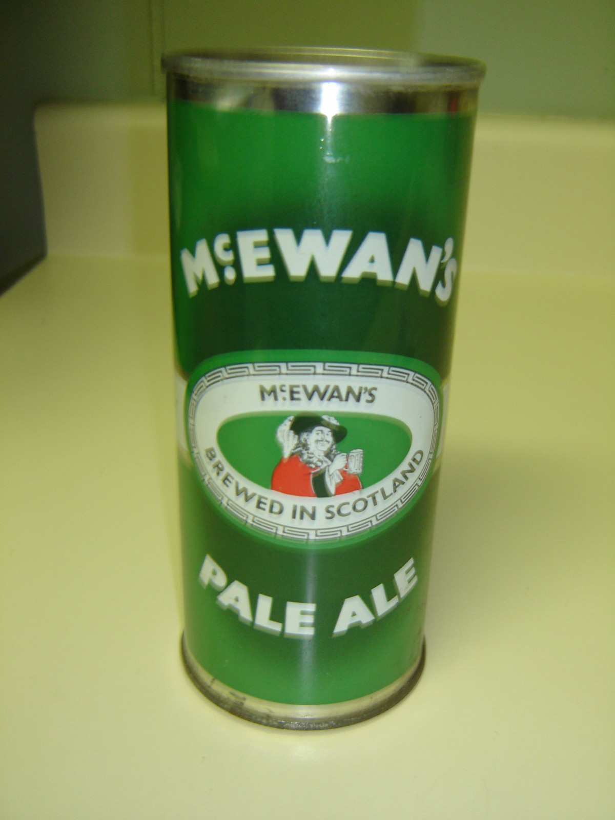 Mc Ewan's Pale Ale Brewed in Scotland 15 1/2 oz Empty Straight Steel Beer Can