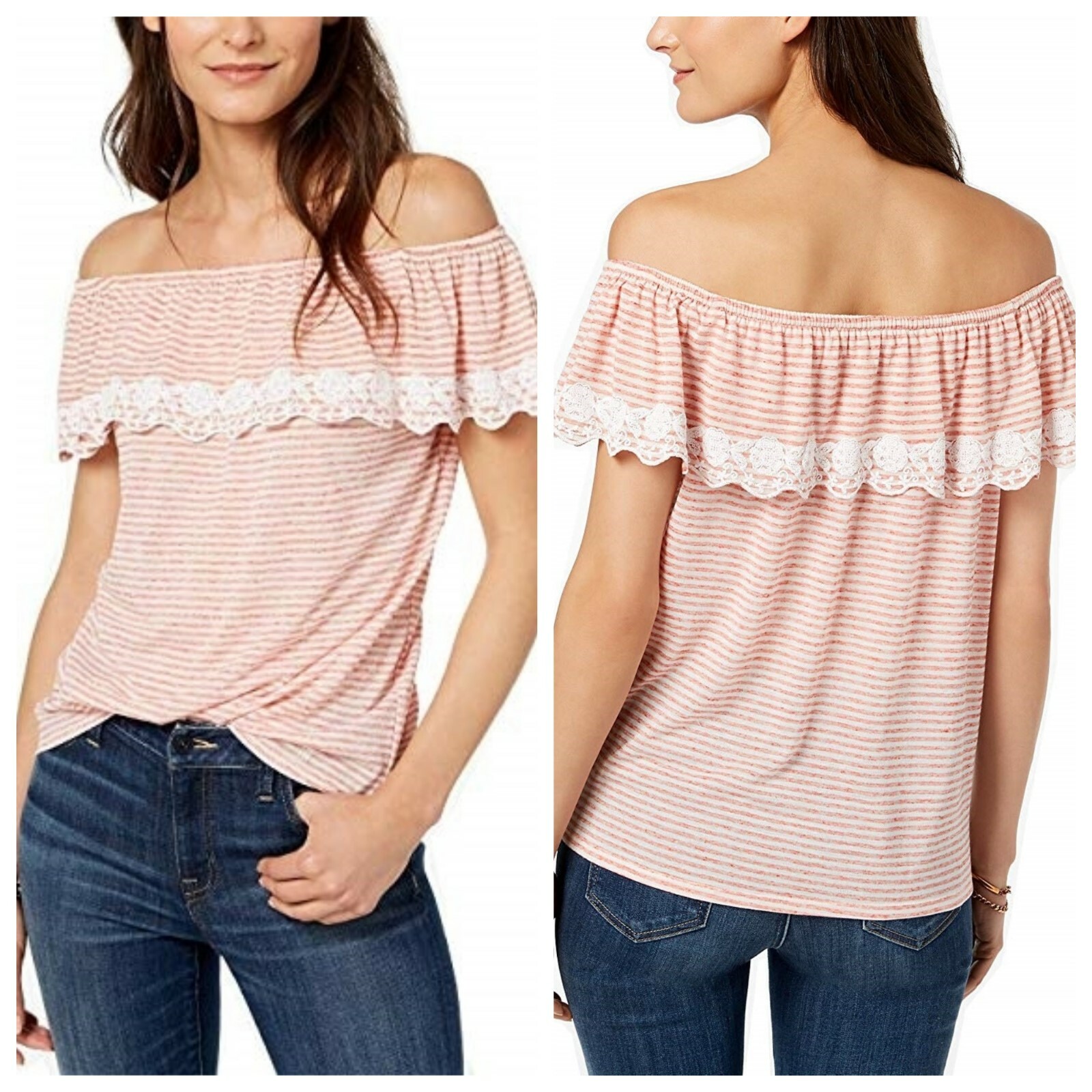 tommy hilfiger off the shoulder top