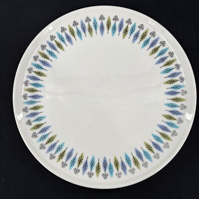 Carefree True China By Syracuse Nordic Pattern Dinner Plate MCM Atomic 10 