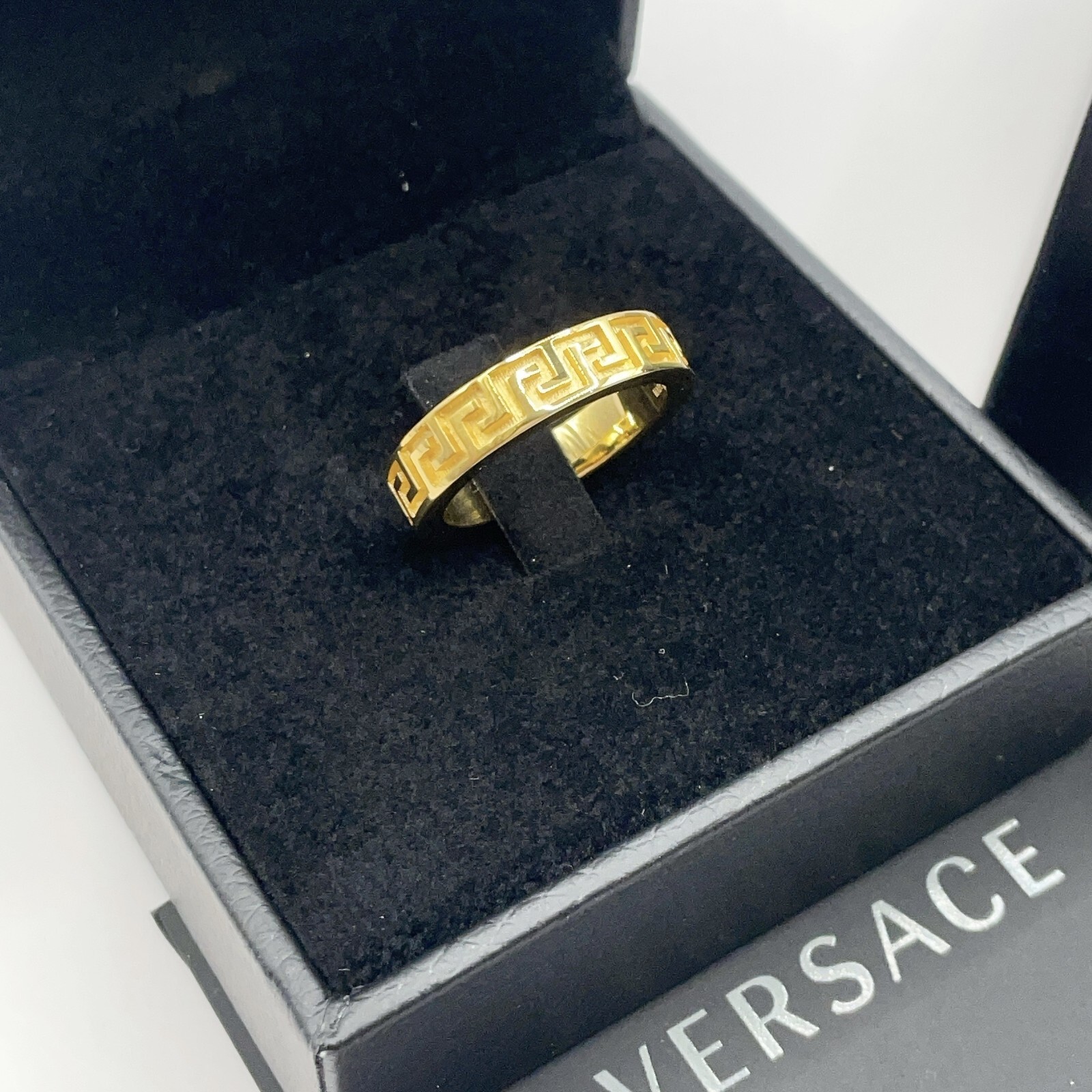 VERSACE Ring Accessories Greca Pattern Made in italy Gold VERSACE Ring Accessories Greca Pattern Made in italy Gold